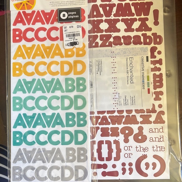 Colorful Alphabet Sticker Set - Picture 2 of 10